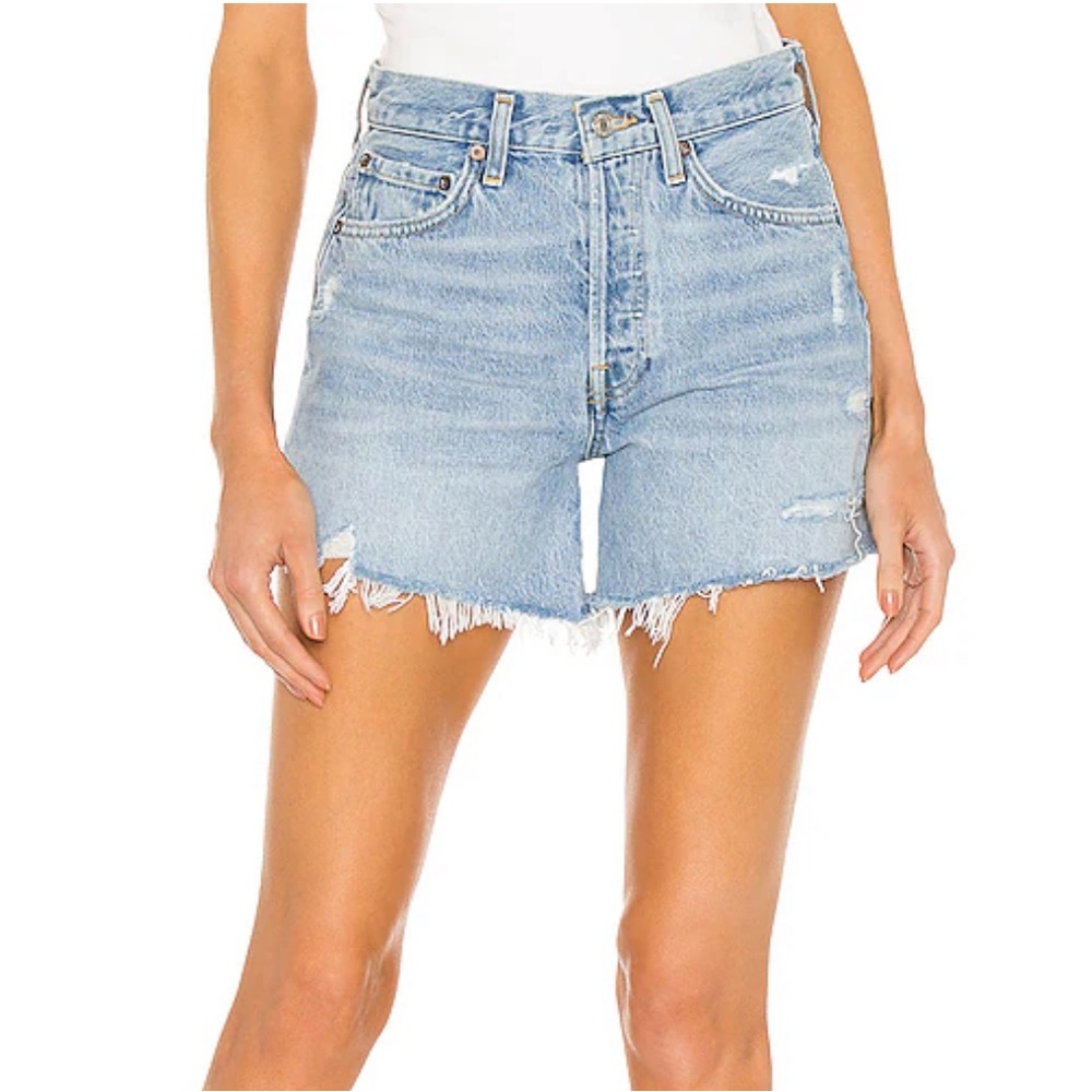 Agolde Parker Long Jean Shorts